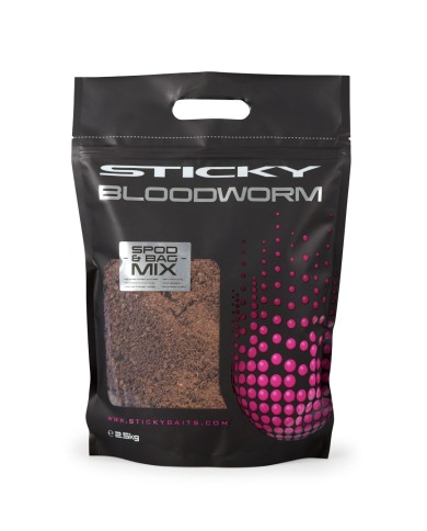 SPOD & BAG MIX BLOODWORM STICKY 2,5 KG SPOD & BAG MIX BLOODWORM STICKY 2,5 KG