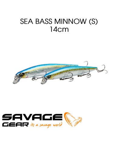 SAVAGE GEAR SEA BASS MINNOW 14 CM 21.7 GR SAVAGE GEAR SEA BASS MINNOW 14 CM 21.7 GR