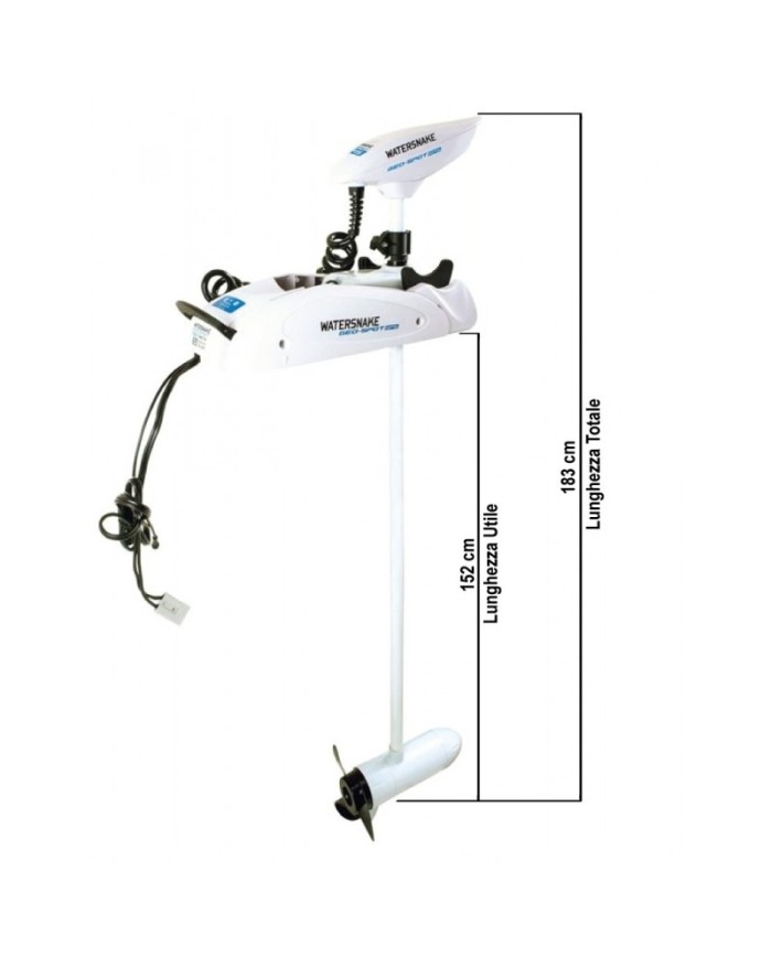 MOTORE ELETTRICO WATERSNAKE GEO SPOT GPS SW 65LB 12V