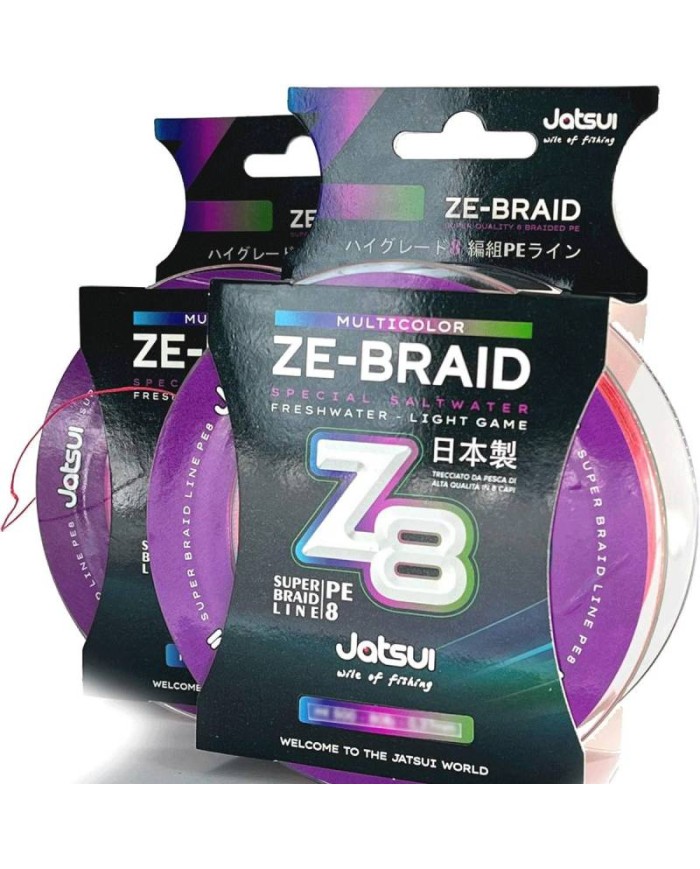 TRECCIA JATSUI ZE-BRAID Z8 MULTICOR 500 MT TRECCIA JATSUI ZE-BRAID Z8 MULTICOR 500 MT