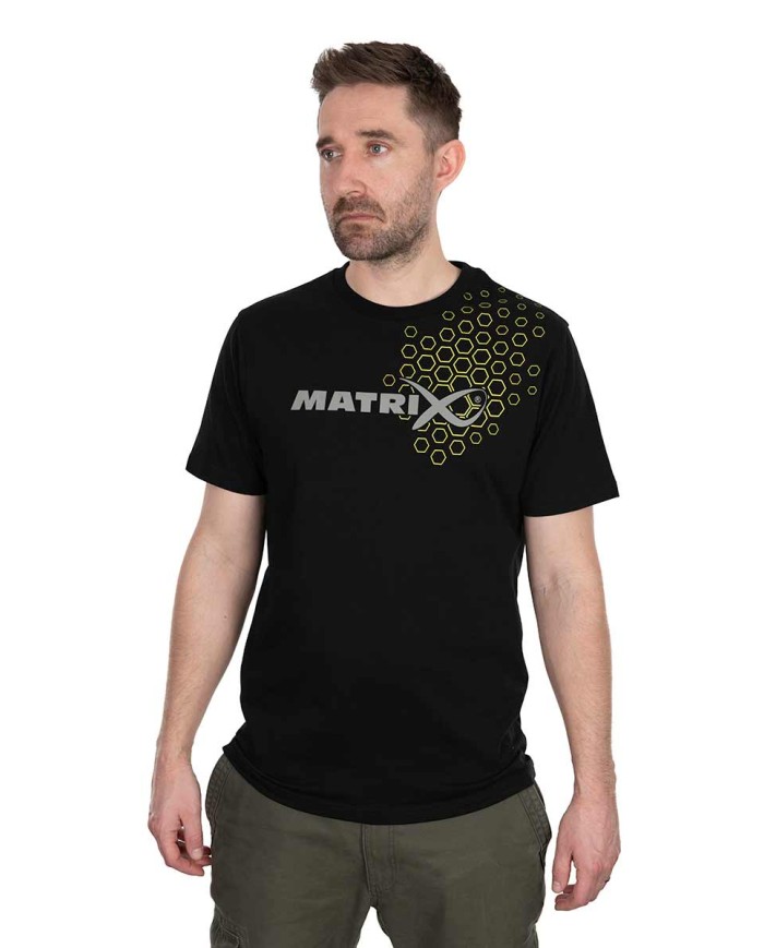 MAGLIETTA MATRIX HEX PRINT T-SHIRT NERA MAGLIETTA MATRIX HEX PRINT T-SHIRT NERA