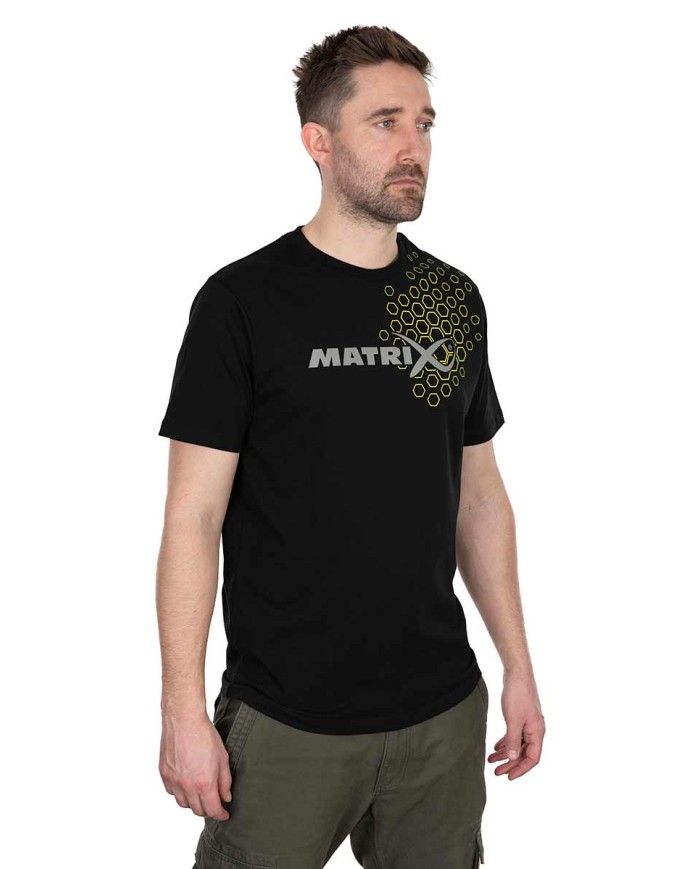 MAGLIETTA MATRIX HEX PRINT T-SHIRT NERA MAGLIETTA MATRIX HEX PRINT T-SHIRT NERA