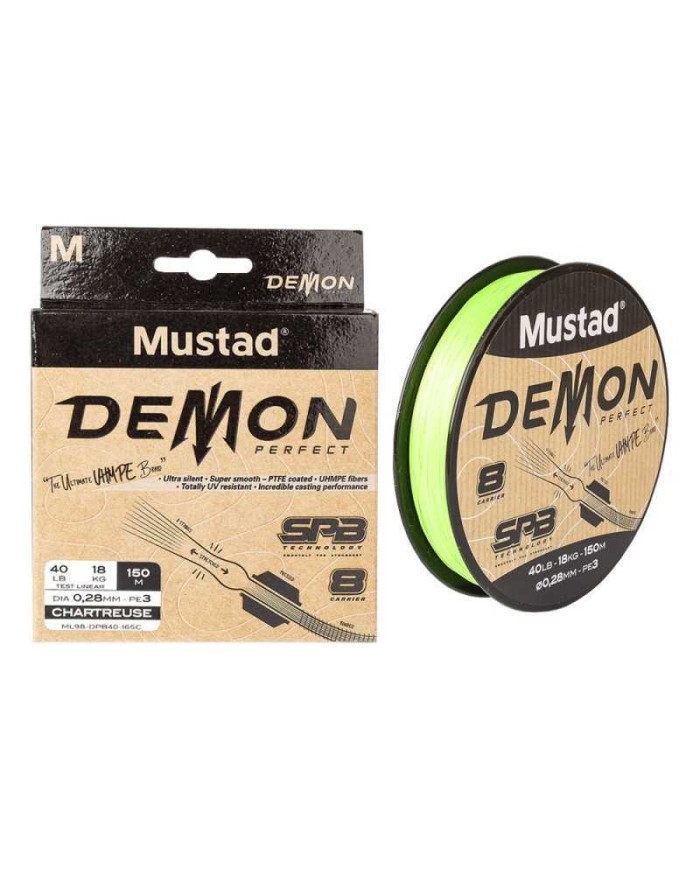 TRECCIATO DEMON PERFECT MUSTAD 150 MT