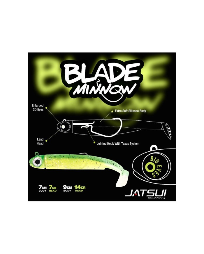 JATSUI ARTIFICIALE MINNOW BLADE 7CM