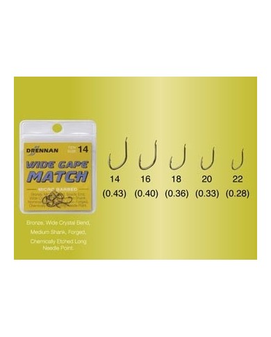 drennan ami wide gape match drennan ami wide gape match