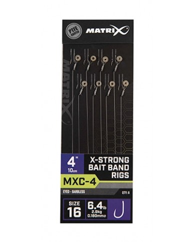MATRIX TERMINALI MXC-4 X STRONG BAIT BAND RIGS 10 CM MATRIX TERMINALI MXC-4 X STRONG BAIT BAND RIGS 10 CM